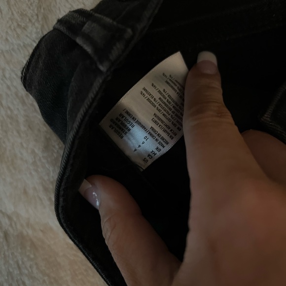 Black American Eagle Denim Skirt - Picture 4 of 4